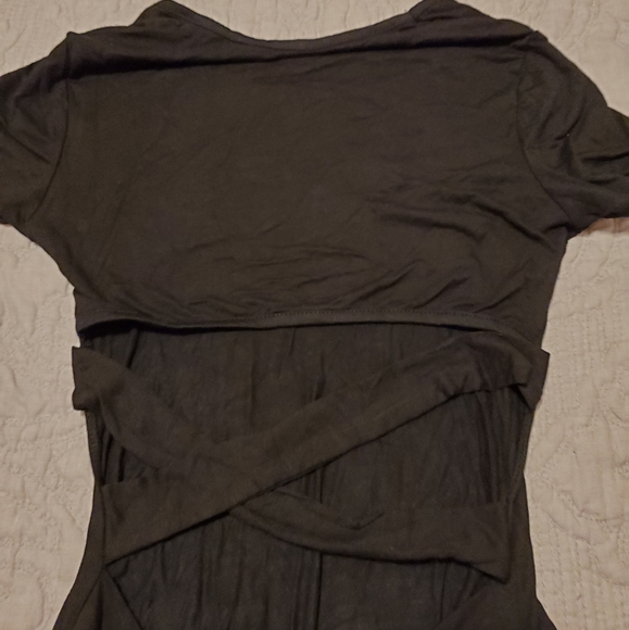 NWT Halara Cut-Out Back Crisscross Ruched Dress M - Picture 6 of 10